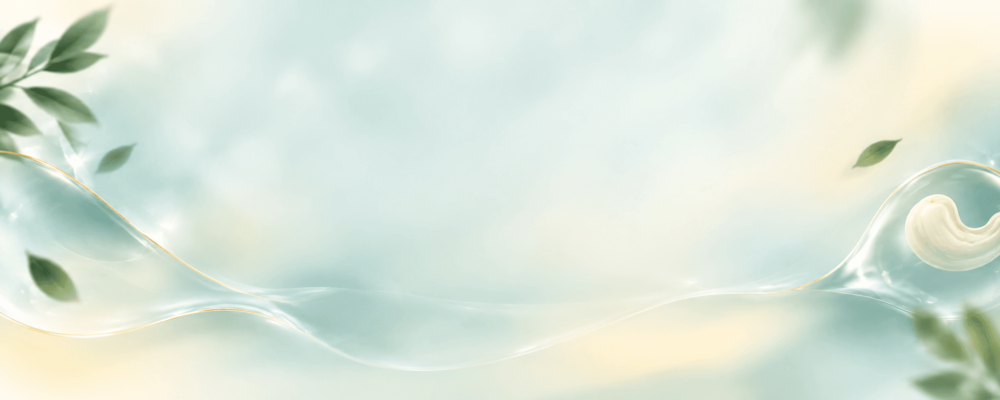 White Cashew Background