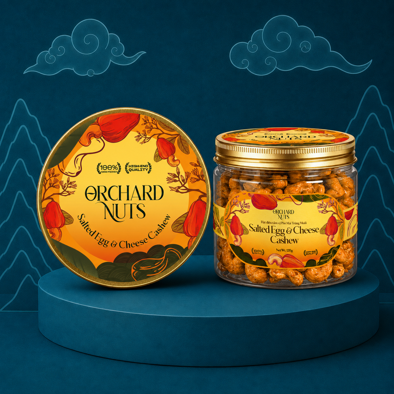 Hạt điều tẩm vị phô mai hũ 100g